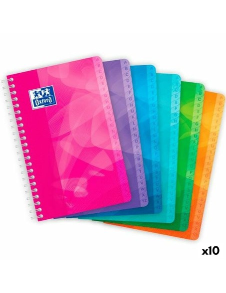 Cahier Oxford 50 Volets 11 x 17 cm (10 Unités)