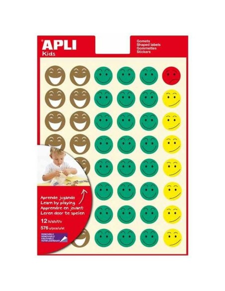 Autocollants Apli Multicouleur (5 Unités)