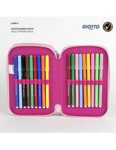 Pochette à crayons triple Minnie Mouse Multicouleur 2