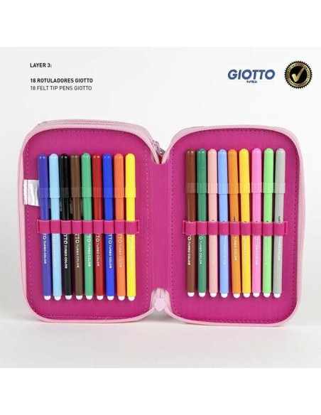Pochette à crayons triple Minnie Mouse Multicouleur