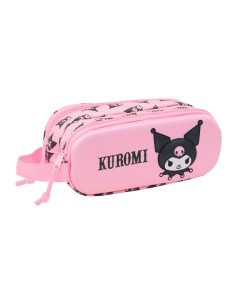 Trousse Fourre-Tout Double Kuromi Rose 21 x 8 x 6 cm