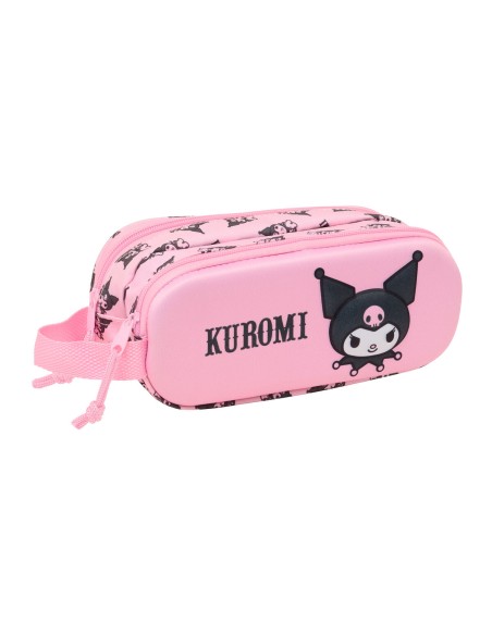 Trousse Fourre-Tout Double Kuromi Rose 21 x 8 x 6 cm