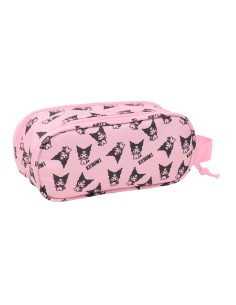 Trousse Fourre-Tout Double Kuromi Rose 21 x 8 x 6 cm 2