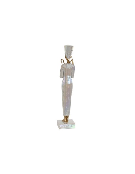 Figurine Décorative Home ESPRIT Blanc Doré Résine Oriental Égyptien 10 x 9 x 52 cm (2 Unités)