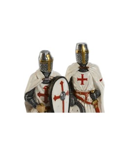 Figurine Décorative Home ESPRIT Blanc Rouge Résine 9 x 8 x 21 cm (2 Unités) 2