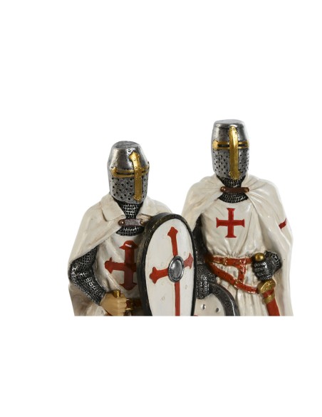 Figurine Décorative Home ESPRIT Blanc Rouge Résine 9 x 8 x 21 cm (2 Unités)