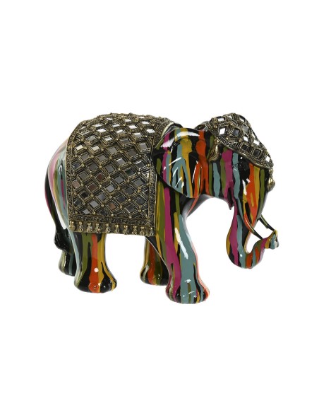 Figurine Décorative Home ESPRIT Multicouleur Résine Eléphant 31 x 14 x 22 cm