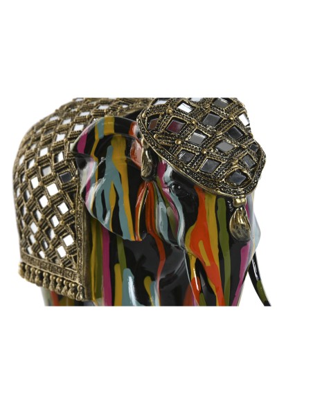 Figurine Décorative Home ESPRIT Multicouleur Résine Eléphant 31 x 14 x 22 cm