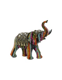 Figurine Décorative Home ESPRIT Multicouleur Résine Eléphant 21,5 x 8,5 x 19,5 cm