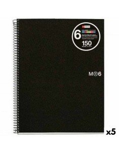 Cahier Miquelrius Graphite A4 150 Volets (5 Unités)