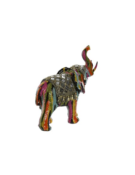 Figurine Décorative Home ESPRIT Multicouleur Résine Eléphant 21,5 x 8,5 x 19,5 cm