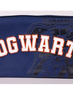 Trousse Fourre-Tout Triple Harry Potter Howarts 22,5 x 2 x 11,5 cm Bleu foncé 2