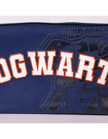 Trousse Fourre-Tout Triple Harry Potter Howarts 22,5 x 2 x 11,5 cm Bleu foncé