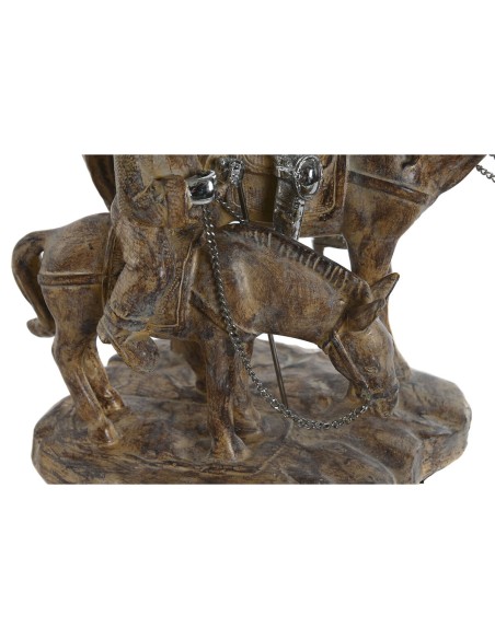 Figurine Décorative Home ESPRIT Argenté Naturel Résine 20,5 x 13 x 26 cm