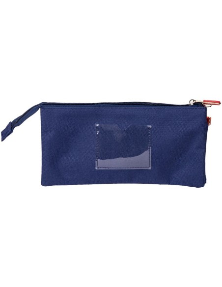 Trousse Fourre-Tout Triple Harry Potter Howarts 22,5 x 2 x 11,5 cm Bleu foncé