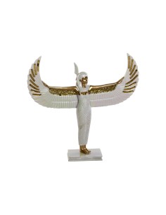 Figurine Décorative Home ESPRIT Blanc Doré Résine Oriental 34 x 6,5 x 33,5 cm