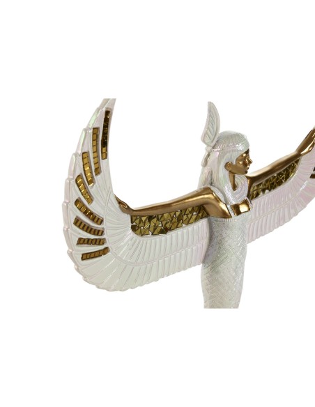 Figurine Décorative Home ESPRIT Blanc Doré Résine Oriental 34 x 6,5 x 33,5 cm