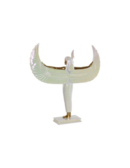 Figurine Décorative Home ESPRIT Blanc Doré Résine Oriental 34 x 6,5 x 33,5 cm