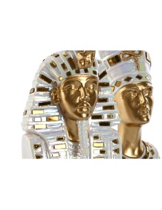 Figurine Décorative Home ESPRIT Blanc Doré Résine Oriental Égyptien 11 x 8,5 x 17 cm (2 Unités) 2