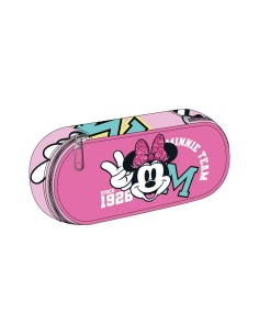 Trousse d'écolier Minnie Mouse Fuchsia 8,5 x 5 x 22,5 cm