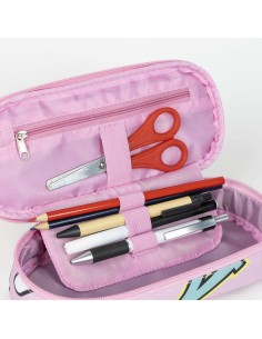 Trousse d'écolier Minnie Mouse Fuchsia 8,5 x 5 x 22,5 cm 2