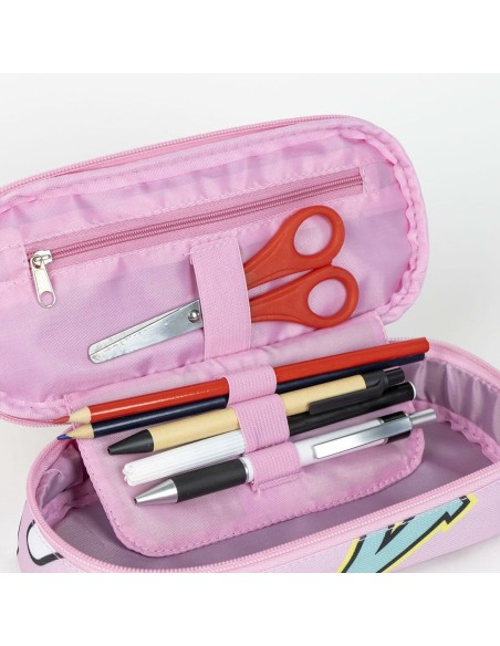Trousse d'écolier Minnie Mouse Fuchsia 8,5 x 5 x 22,5 cm
