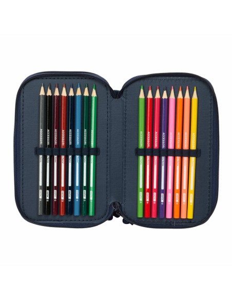 Fourre-tout Safta New edition Blue marine 12,5 x 19,5 x 5,5 cm 37 Pièces