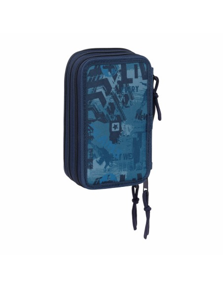 Fourre-tout Safta New edition Blue marine 12,5 x 19,5 x 5,5 cm 37 Pièces
