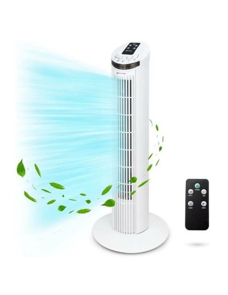 Ventilateur Tour Grunkel Blanc Noir 55 W