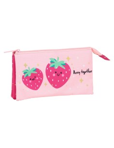 Trousse Fourre-Tout Triple Berry Brillant BlackFit8 Berry brilliant Rose 22 x 12 x 3 cm