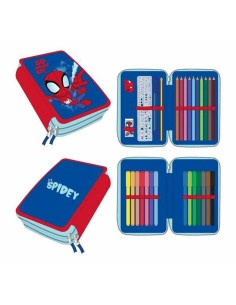 Trousse d'écolier Spidey Bleu 12,5 x 19,5 x 4,5 cm 2