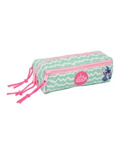 Trousse Fourre-Tout Triple Lilo & Stitch Ice cream Rose 22 x 8,5 x 6 cm