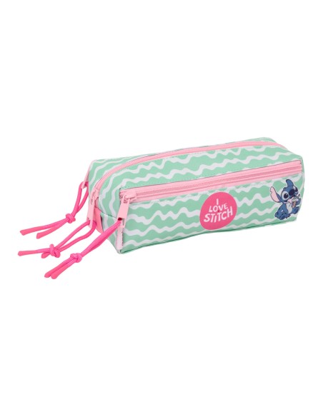 Trousse Fourre-Tout Triple Lilo & Stitch Ice cream Rose 22 x 8,5 x 6 cm