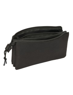 Trousse Fourre-Tout Triple Atlético Madrid Noir 22 x 12 x 3 cm 2