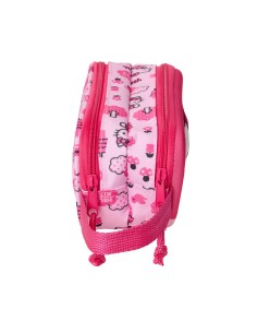 Trousse Fourre-Tout Double Hello Kitty Rose 21 x 8 x 6 cm 2