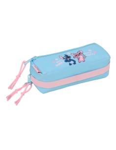 Trousse Fourre-Tout Triple Lilo & Stitch Happy Bleu ciel 22 x 8,5 x 6 cm 2