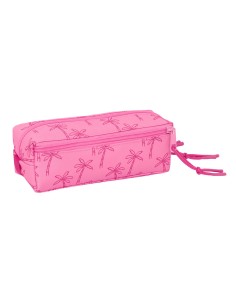 Trousse Fourre-Tout Triple Lilo & Stitch Chill Rose Menthe 22 x 8,5 x 6 cm 2