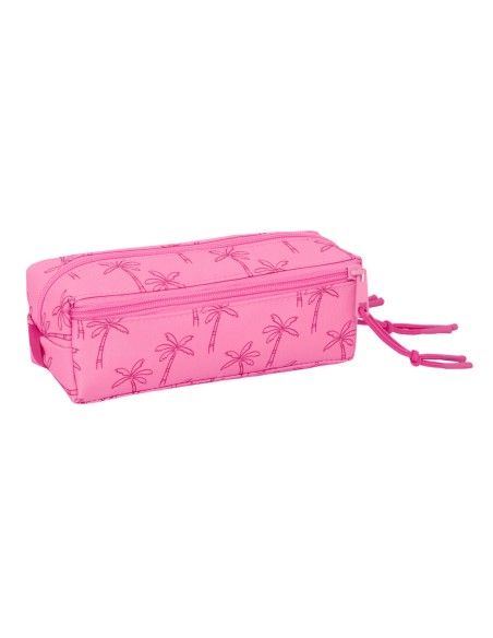 Trousse Fourre-Tout Triple Lilo & Stitch Chill Rose Menthe 22 x 8,5 x 6 cm