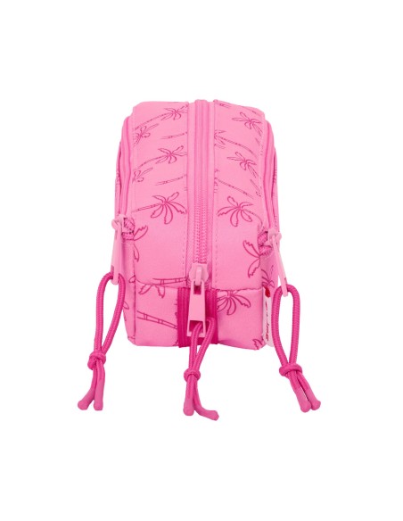 Trousse Fourre-Tout Triple Lilo & Stitch Chill Rose Menthe 22 x 8,5 x 6 cm