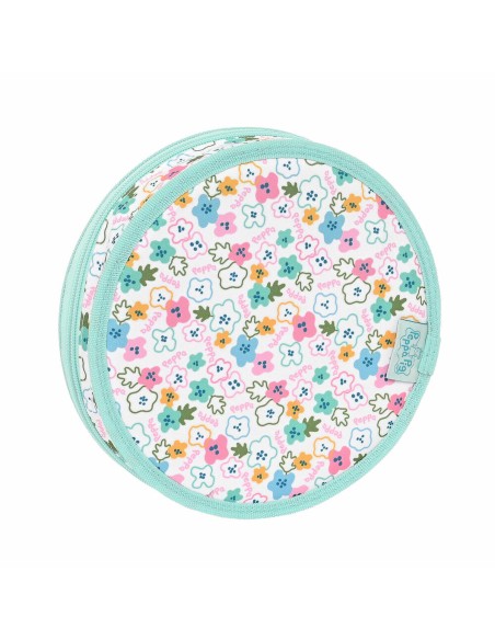 Pochette crayons Peppa Pig Cosy corner Rond Bleu clair (18 Pièces)