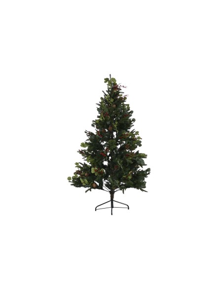 Sapin de Noël Home ESPRIT Rouge Vert PVC Métal 115 x 115 x 180 cm