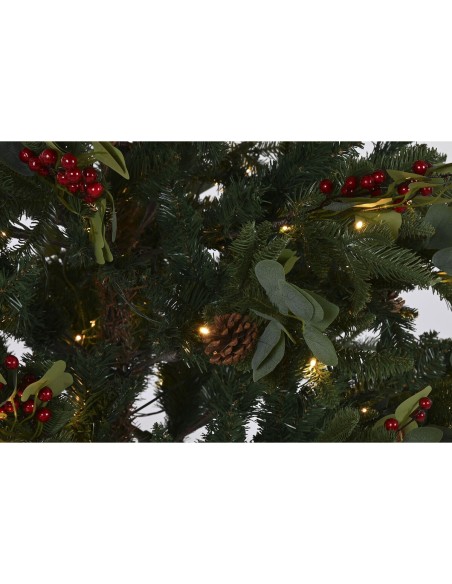 Sapin de Noël Home ESPRIT Rouge Vert PVC Métal 115 x 115 x 180 cm