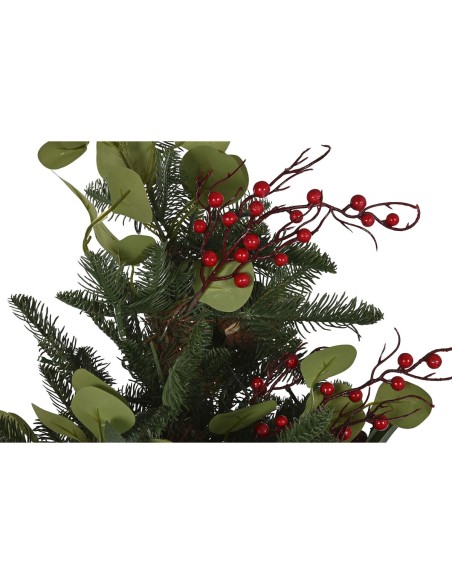 Sapin de Noël Home ESPRIT Rouge Vert PVC Métal 115 x 115 x 180 cm