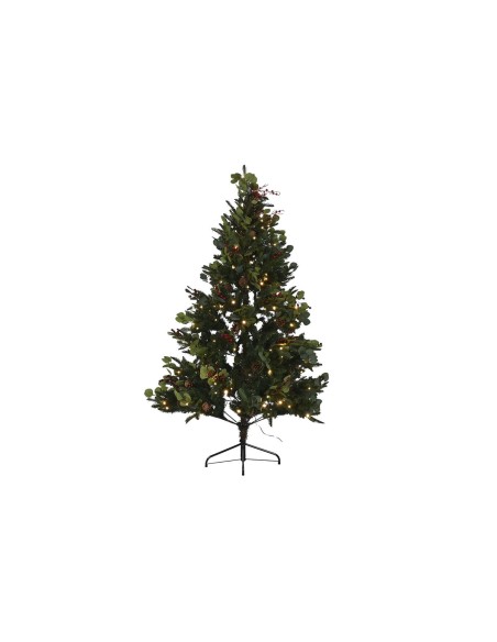 Sapin de Noël Home ESPRIT Rouge Vert PVC Métal 115 x 115 x 180 cm