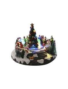 Décorations de Noël Home ESPRIT Multicouleur Musical 25 X 24 X 18 cm