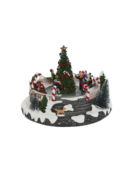 Décorations de Noël Home ESPRIT Multicouleur Musical 25 X 24 X 18 cm