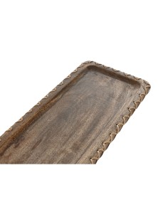 Centre de Table Home ESPRIT Naturel Bois de manguier Colonial 33 x 13 x 1,25 cm 2