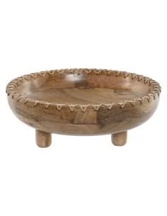Centre de Table Home ESPRIT Naturel Bois de manguier Colonial 25 x 25 x 9 cm