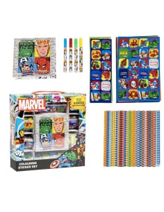 Lot d'autocollants Marvel Multicouleur 41 x 58 x 3 cm