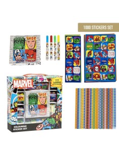Lot d'autocollants Marvel Multicouleur 41 x 58 x 3 cm 2